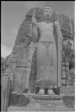 Statue of a standing Buddha in Sri Lanka
