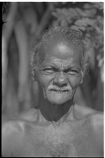 Portrait of a Vedda man in Sri Lanka