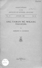 Ang yaman ngÌ„ wikang tagalog