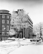 Philips Building, in the snow